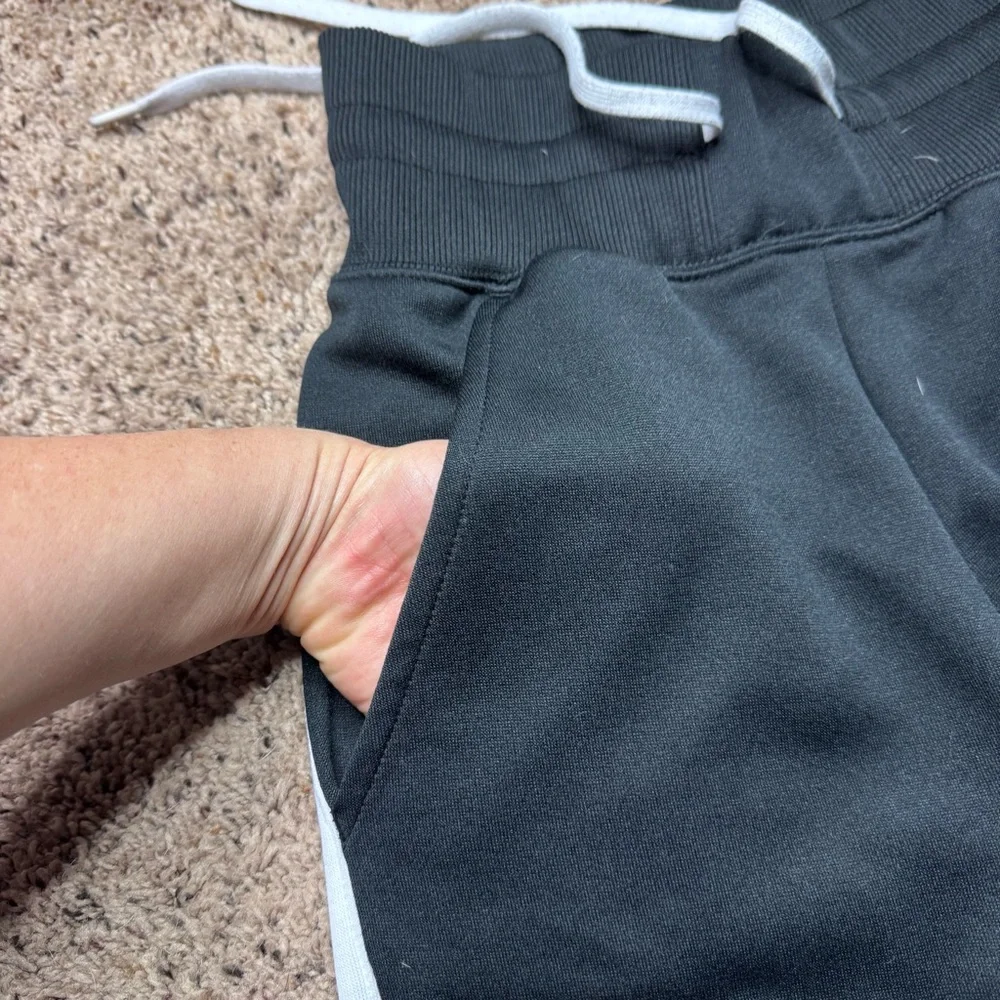Nike Black White Stripe Athletic Joggers